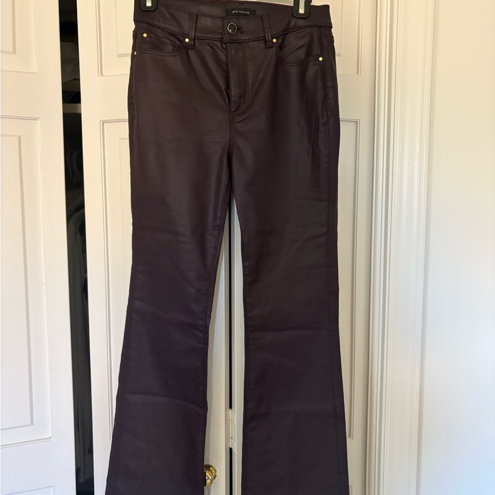 Flare faux leather Ann Taylor new with tags